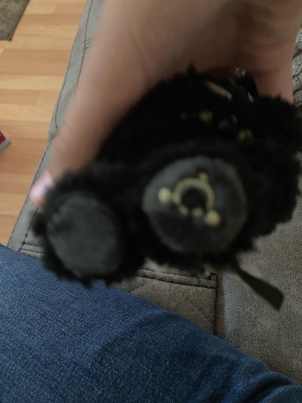 Skullpanda Green & Black Plush Keychain - SKULLPANDA no box or tag - Picture 9 of 9